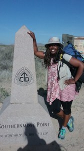 African American hiker