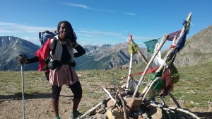 African American woman CDT hiker
