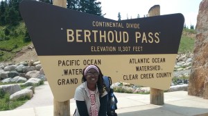 African American woman thru hiker
