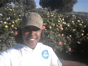 African American woman hiker