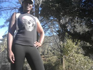 African American woman hiker